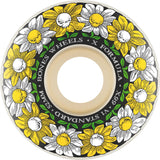 Bones Pushing Up Daisies Skateboard Wheels - White 53mm