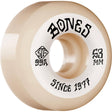 Bones STF Roots V5 Sidecut 99A Skateboard Wheels - White 53mm