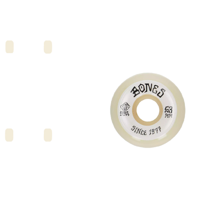 Bones STF Roots V5 Sidecut 99A Skateboard Wheels - White 53mm