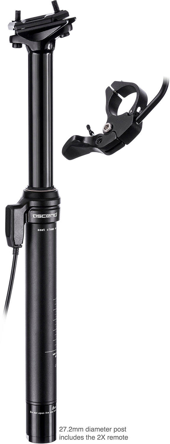Brand-X Ascend II Dropper Seatpost Black 125mm - 30.9mm x 400mm
