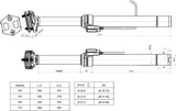 Brand-X Ascend II Dropper Seatpost Black 125mm - 30.9mm x 400mm