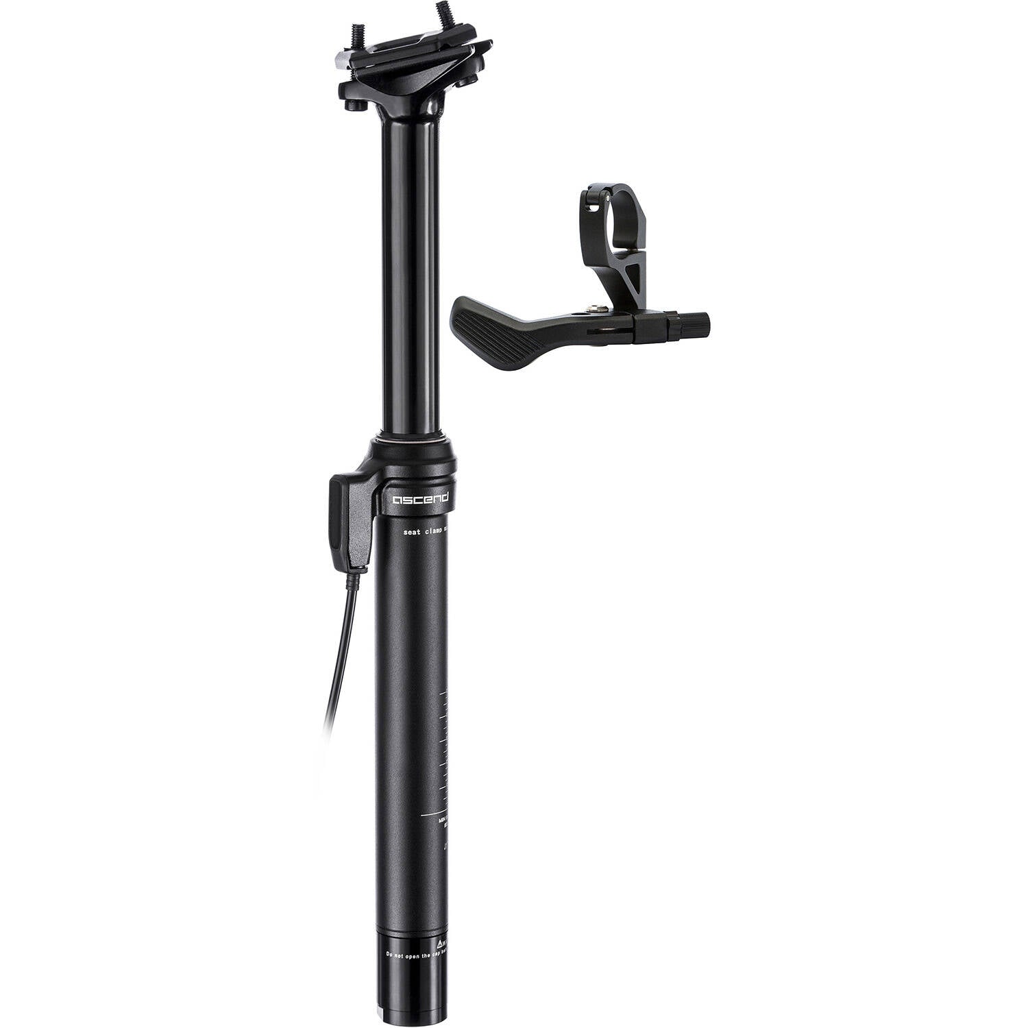 Brand-X Ascend II 2x Lever Dropper Seatpost - Black 31.6mm x 350mm x 100mm