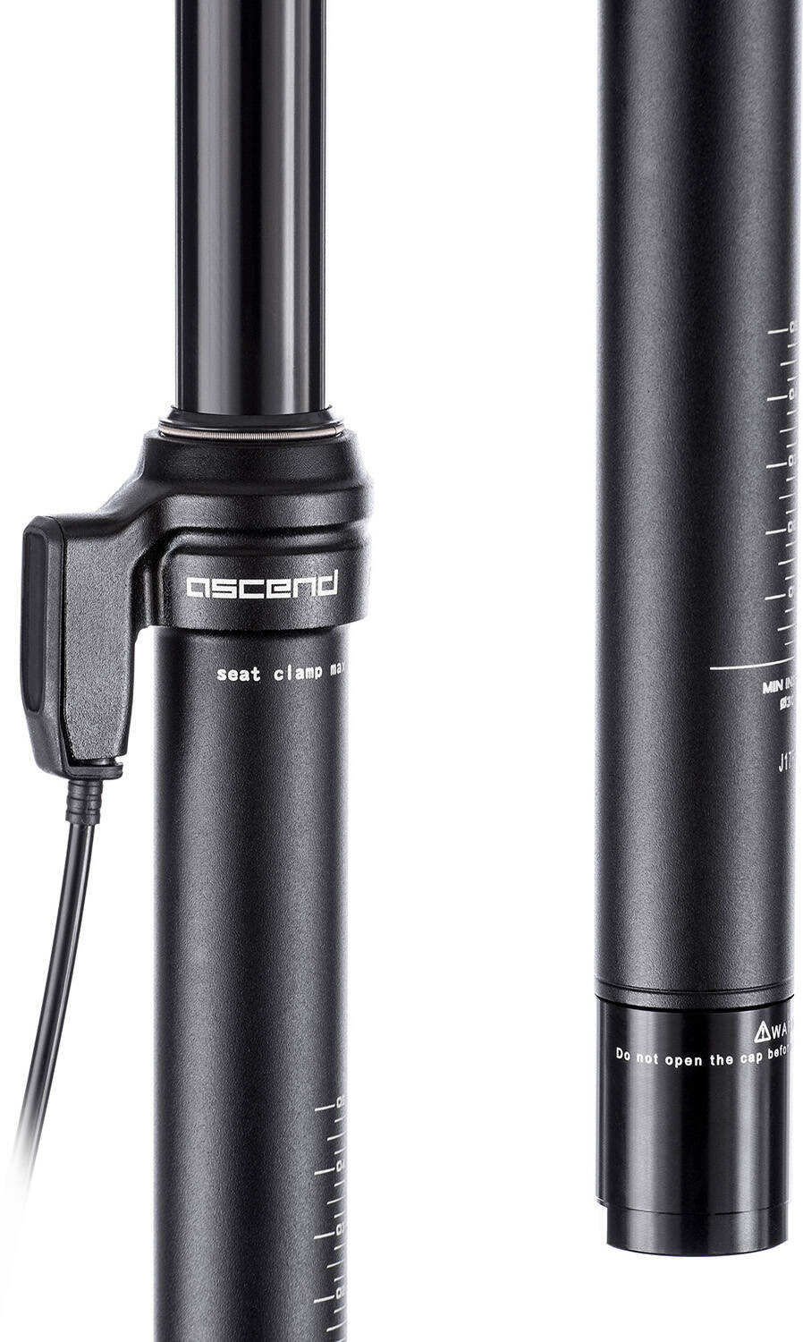 Brand-X Ascend II 2x Lever Dropper Seatpost Black 100mm - 30.9mm x 350mm