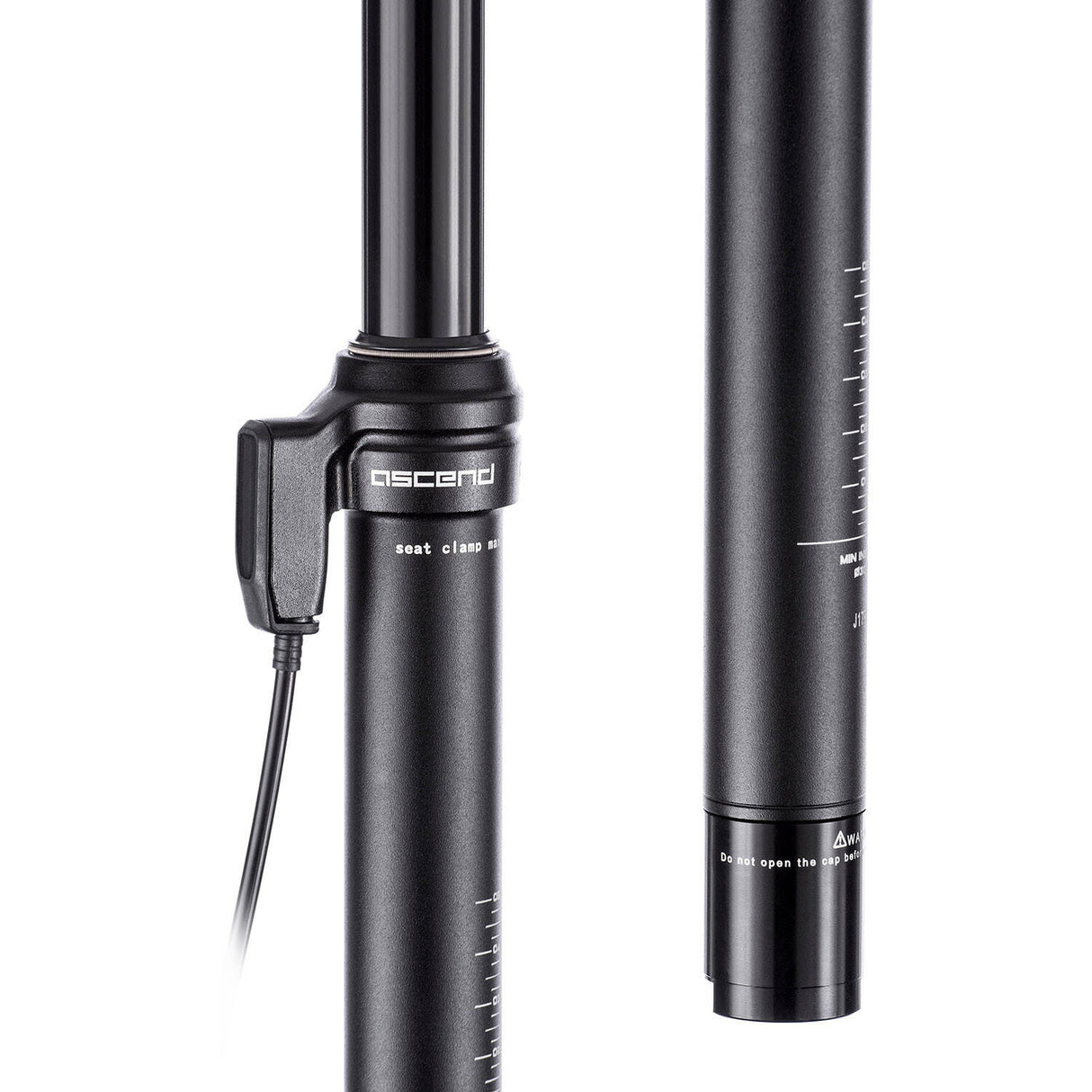 Brand-X Ascend II 2x Lever Dropper Seatpost Black 100mm - 31.6mm x 350mm
