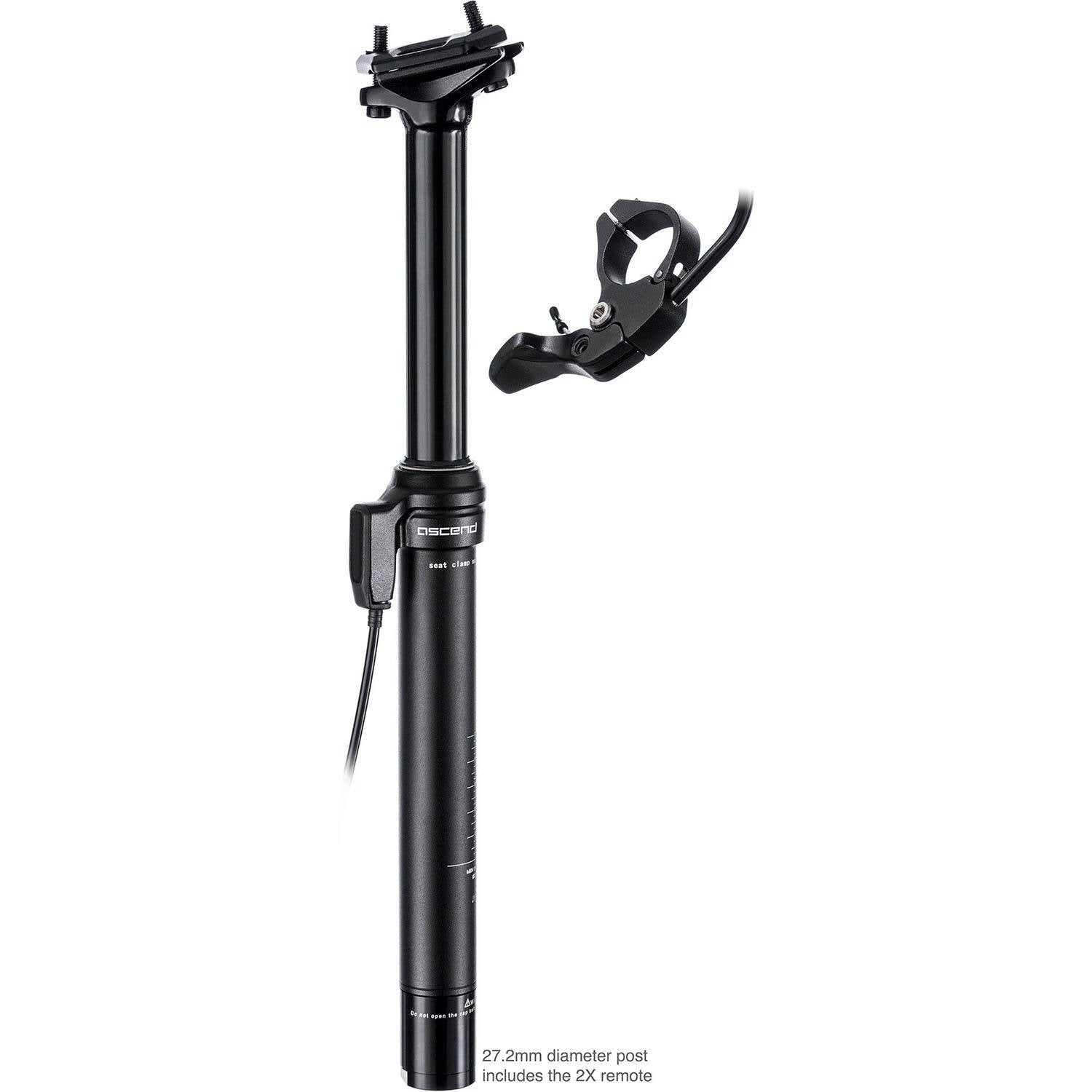 Brand-X Ascend II Dropper 150mm Seatpost - Black 31.6mm x 449mm 150mm