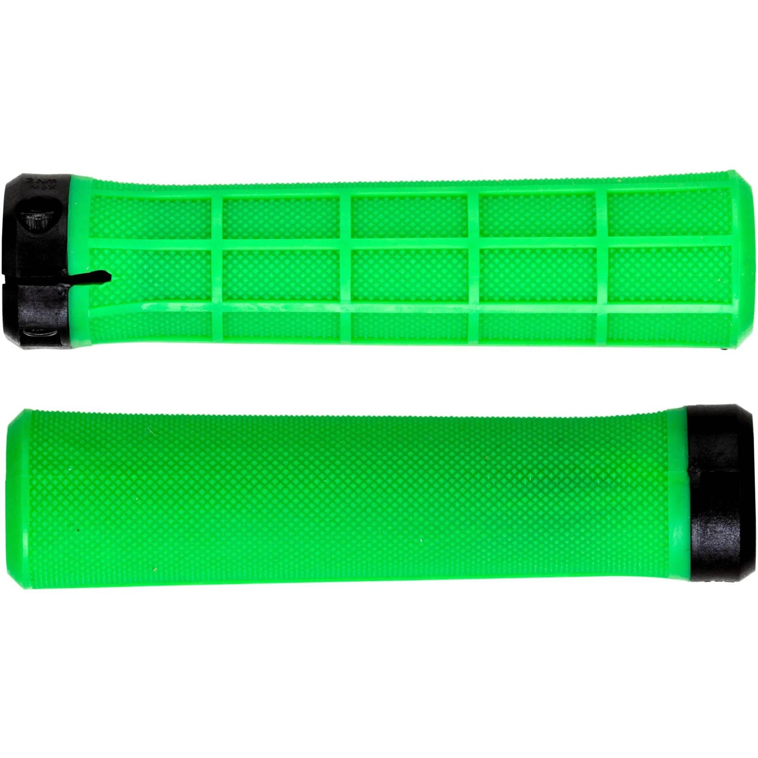 Brand-X Half Waffle Lock On Mountain Bike Grips - Green
