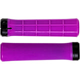 Brand-X Half Waffle Lock On Mountain Bike Grips - Purple