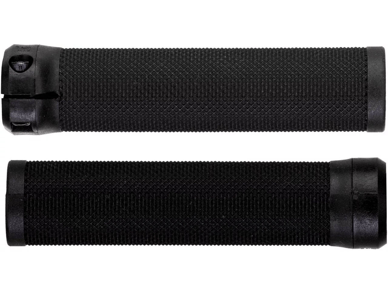 Brand-X Knurled Lock On Mountain Bike Grips - Black