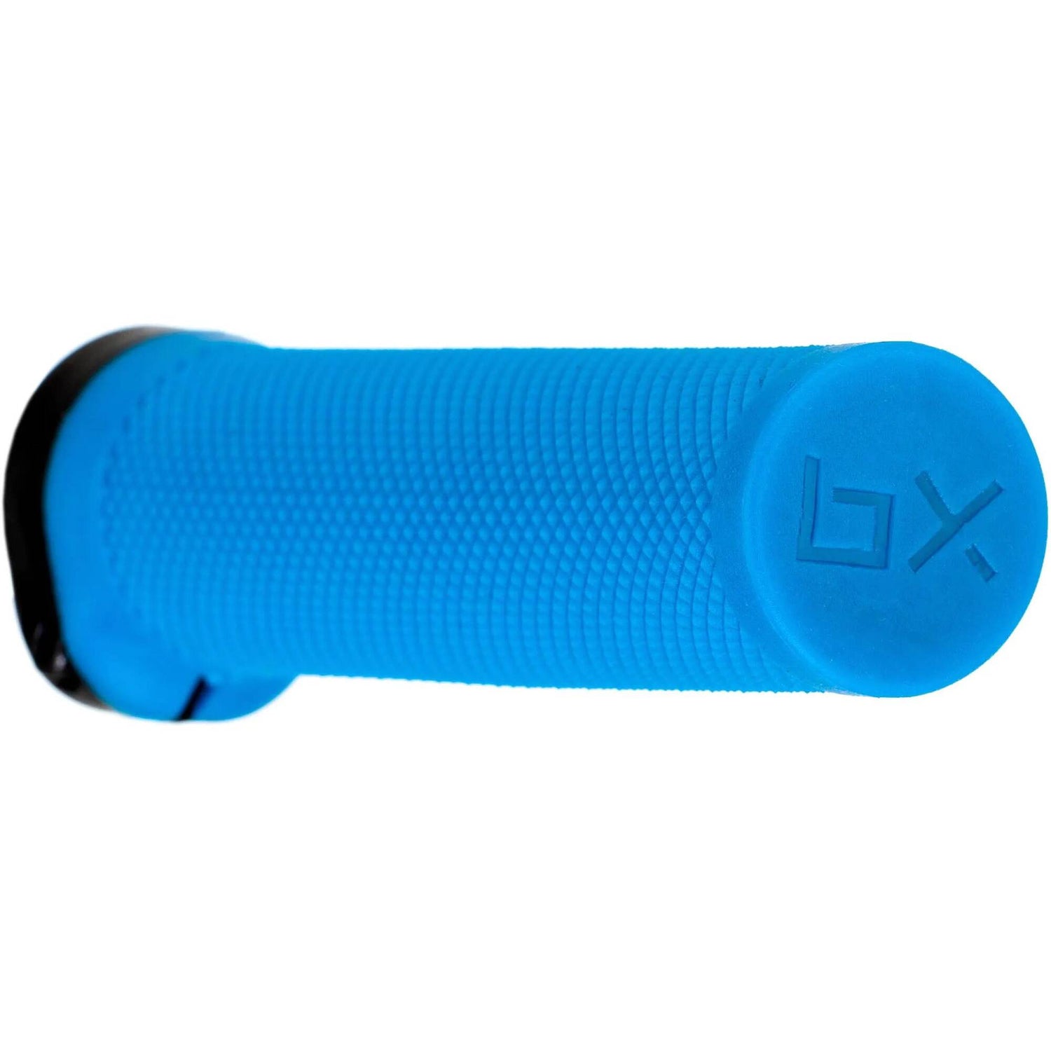 Brand-X Knurled Lock On Mountain Bike Grips - Blue
