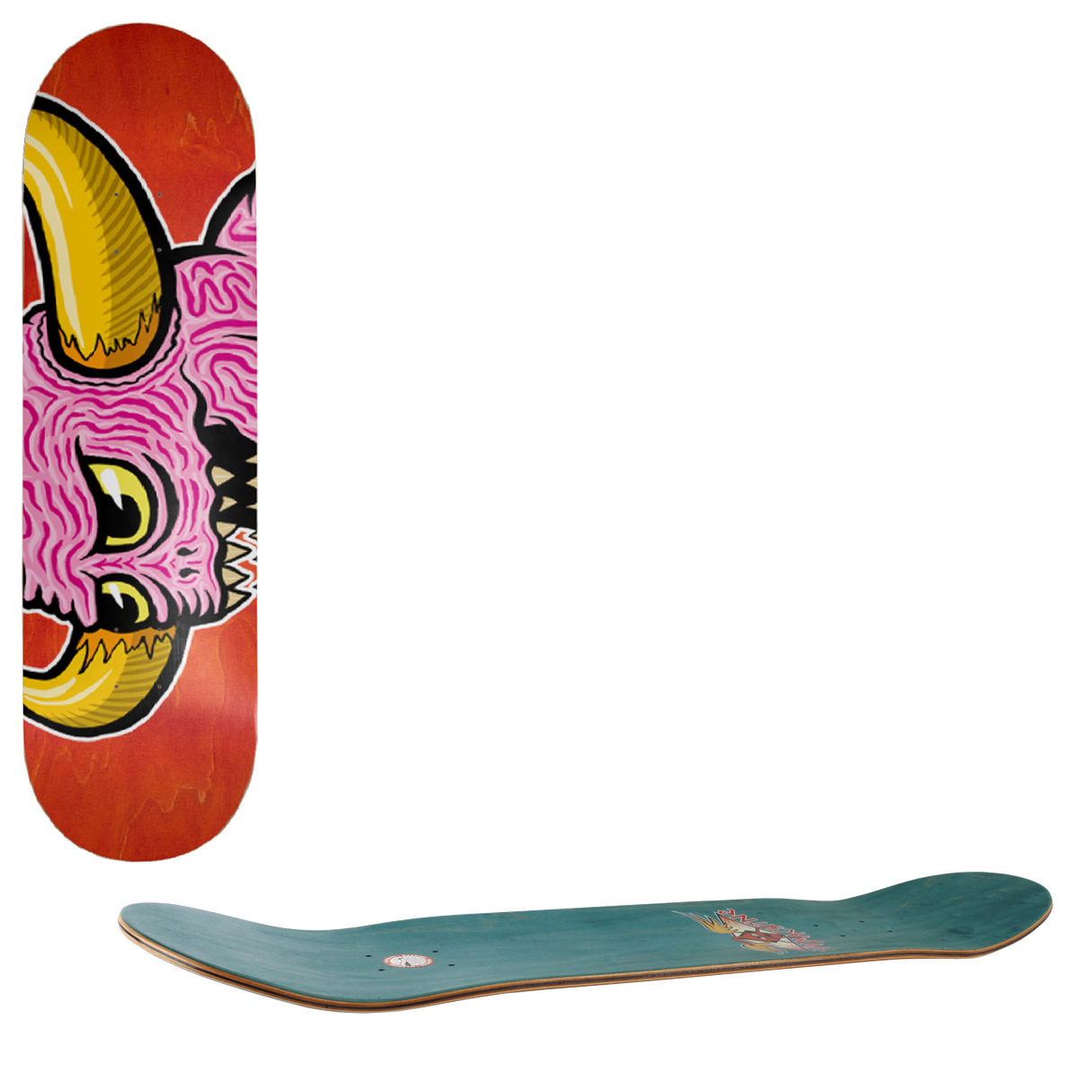 Toy Machine Brain Monster Skateboard Deck 8.25"