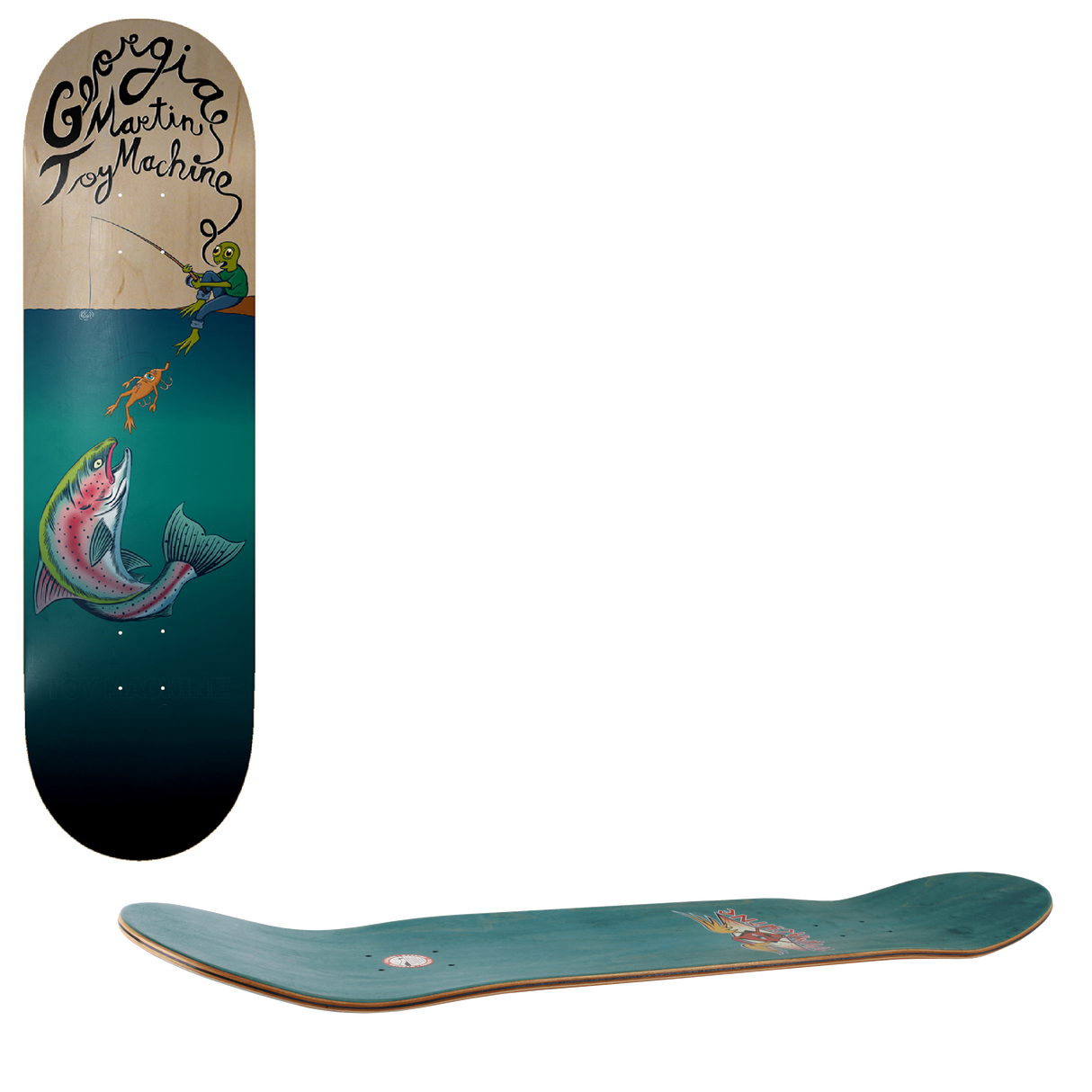 Toy Machine Fishing Skateboard Deck - Martin 8.25"