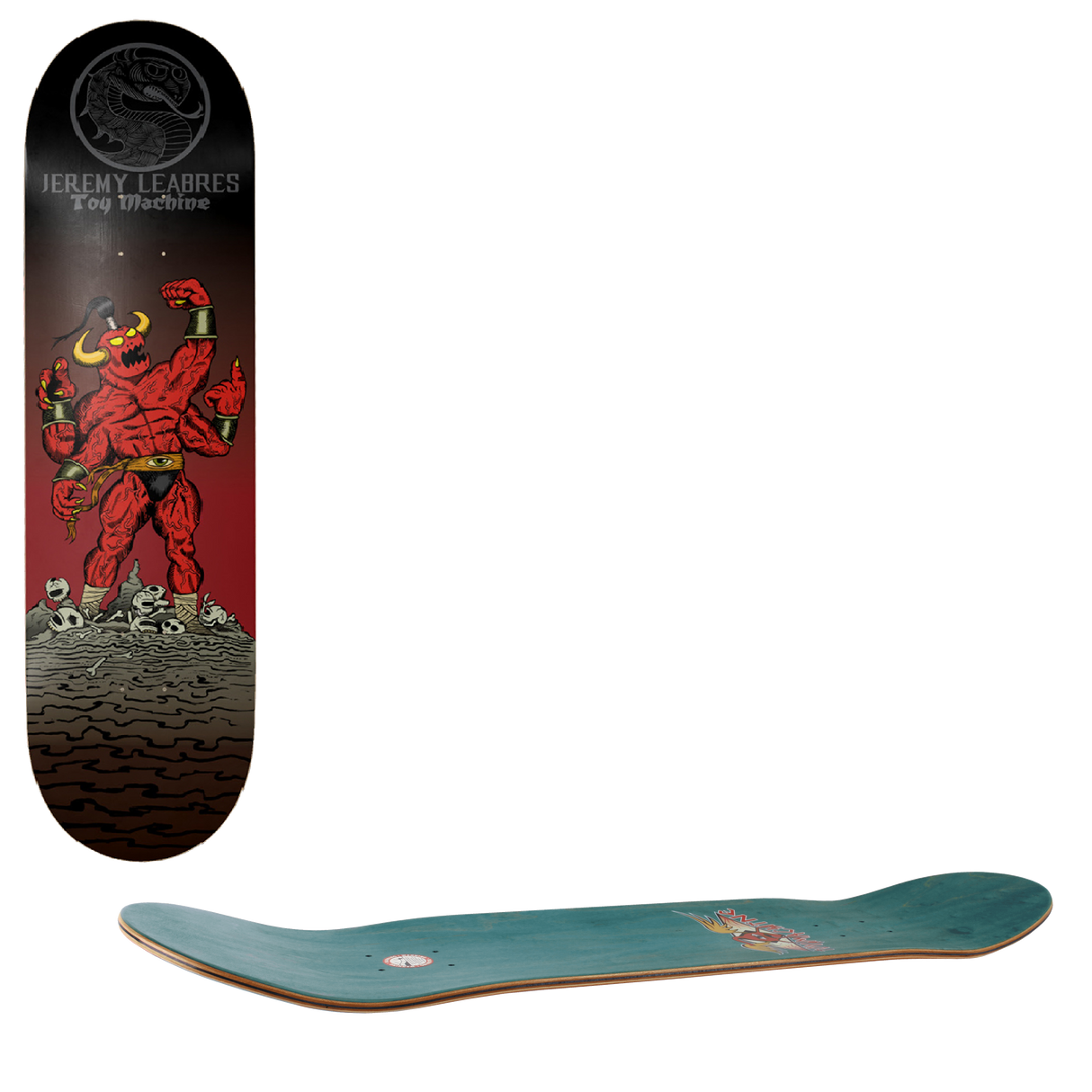 Toy Machine Death Fight Skateboard Deck - Leabres 8.25"