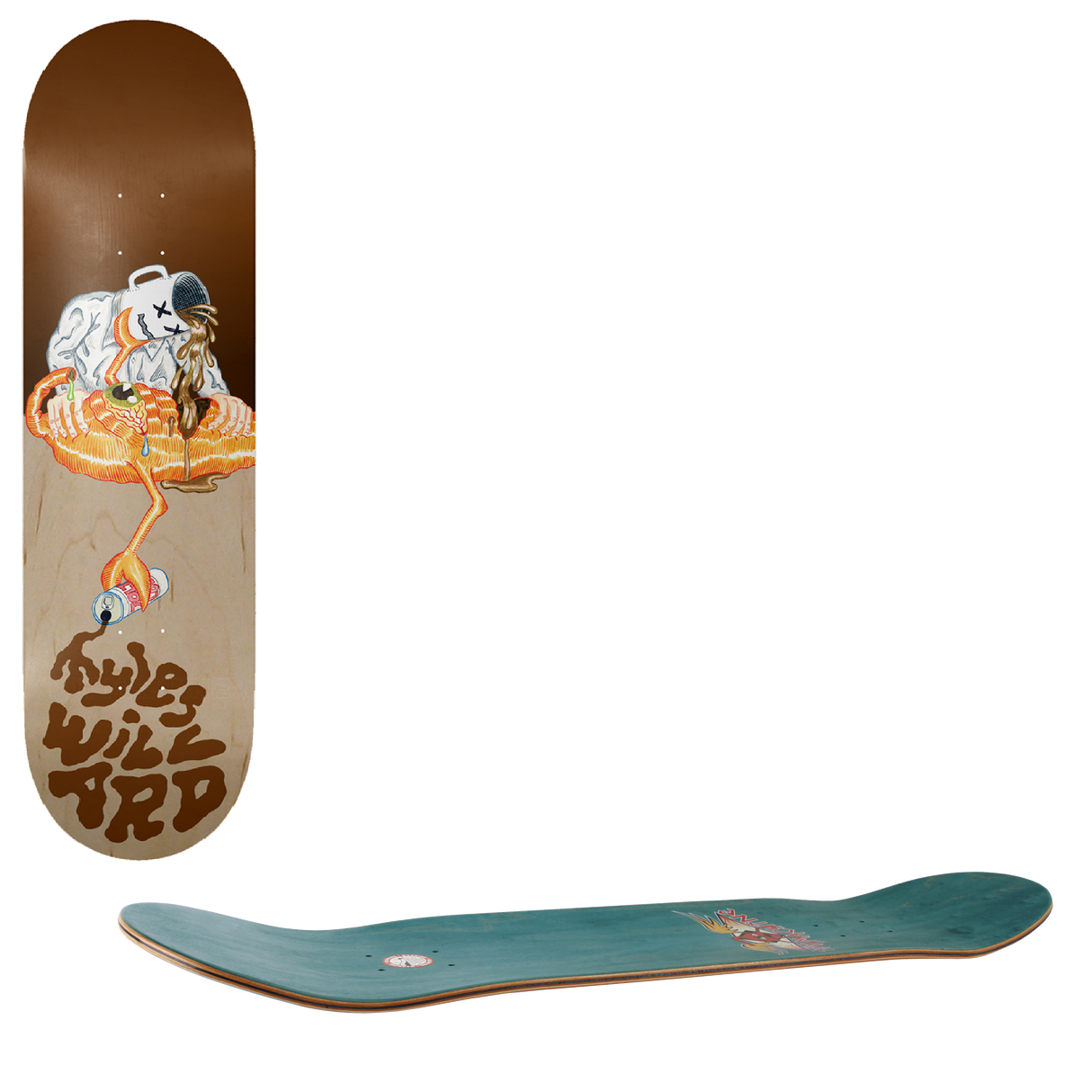 Toy Machine Forced Coffee Skateboard Deck - Willard 8.5"