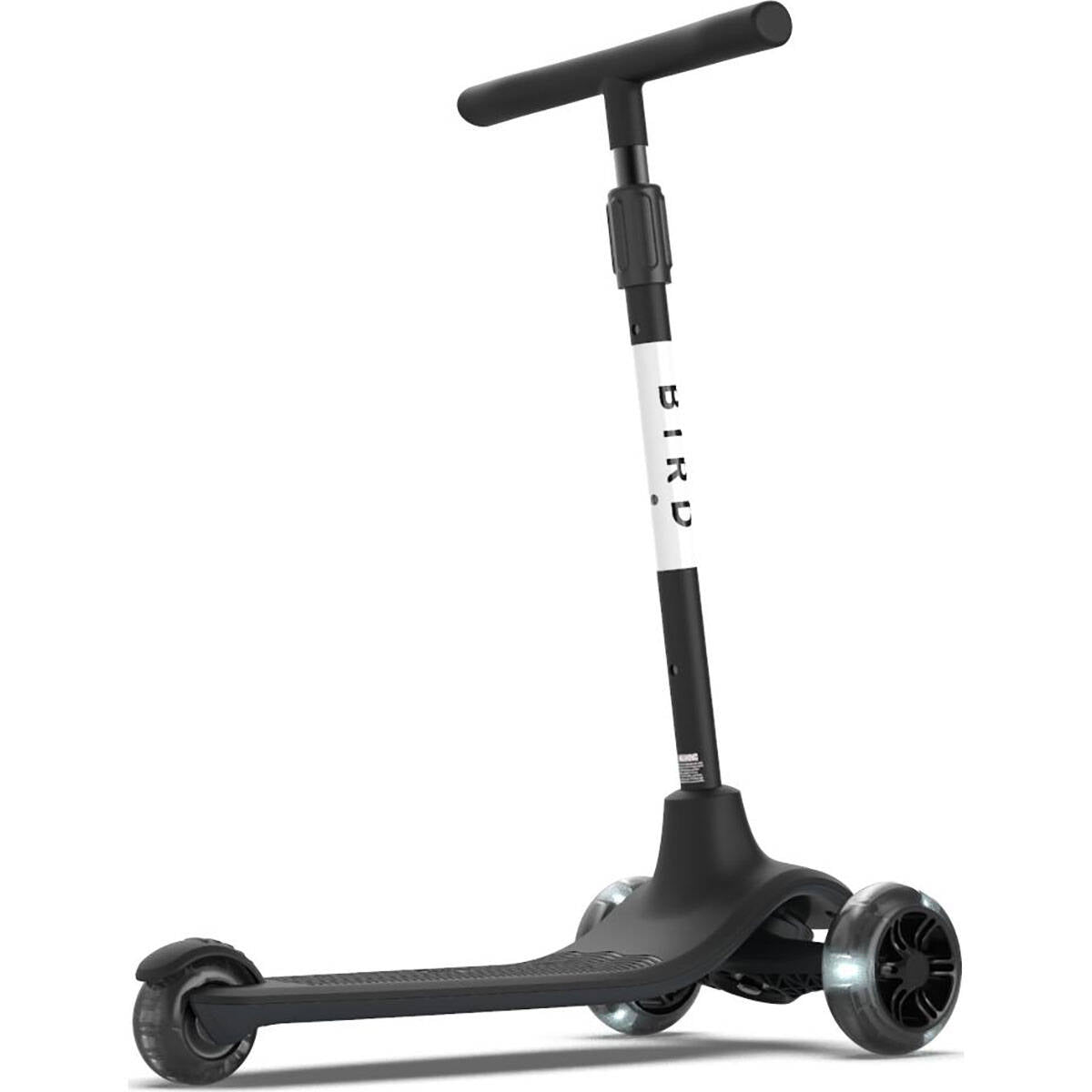 BIRD Birdie Light Up Glow 3 Wheeled Scooter - Black