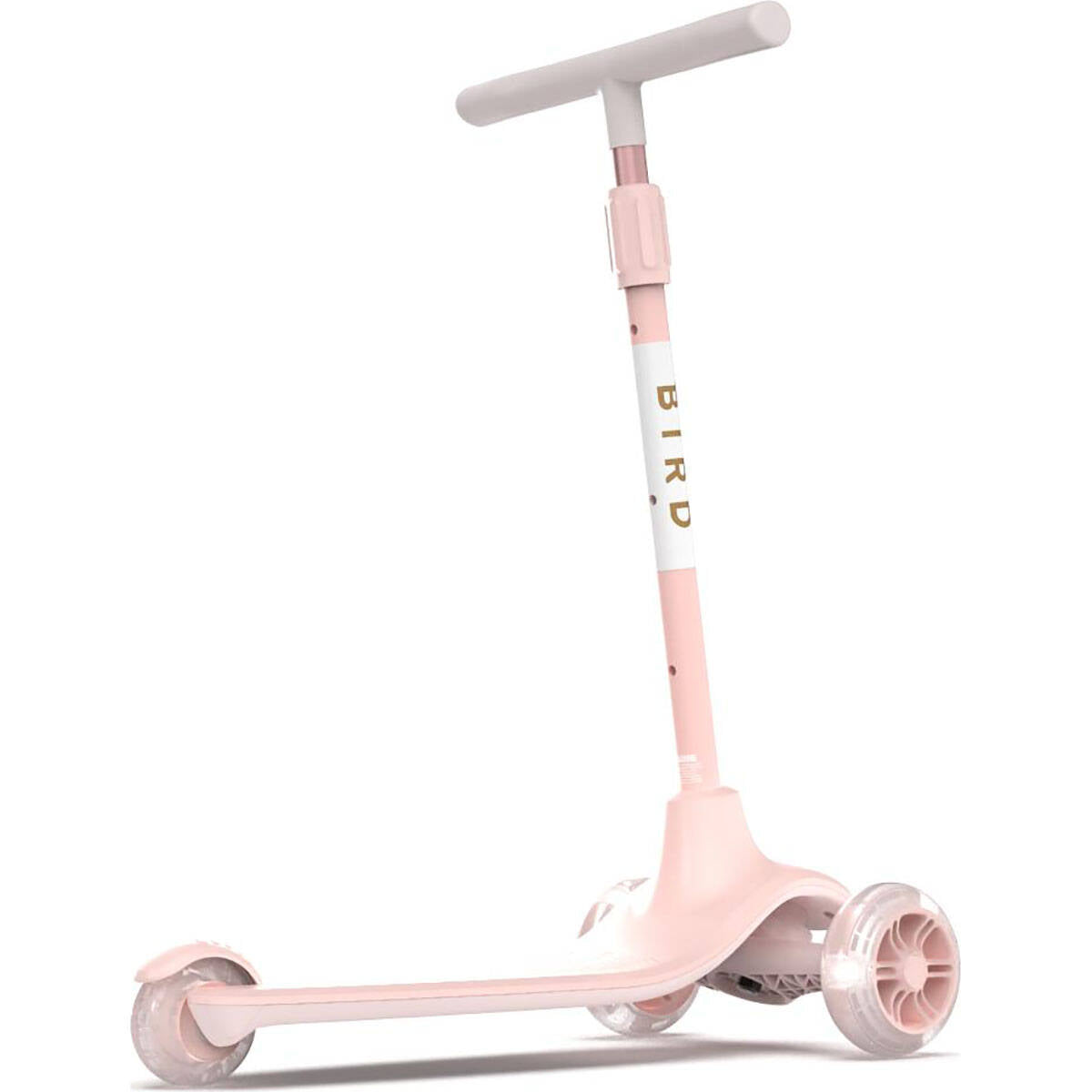 BIRD Birdie Light Up Glow 3 Wheeled Scooter - Rose