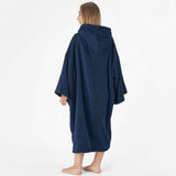 Brentfords Adult Towel Poncho - Navy