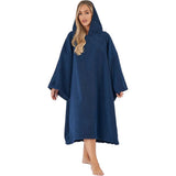 Brentfords Adult Towel Poncho - Navy