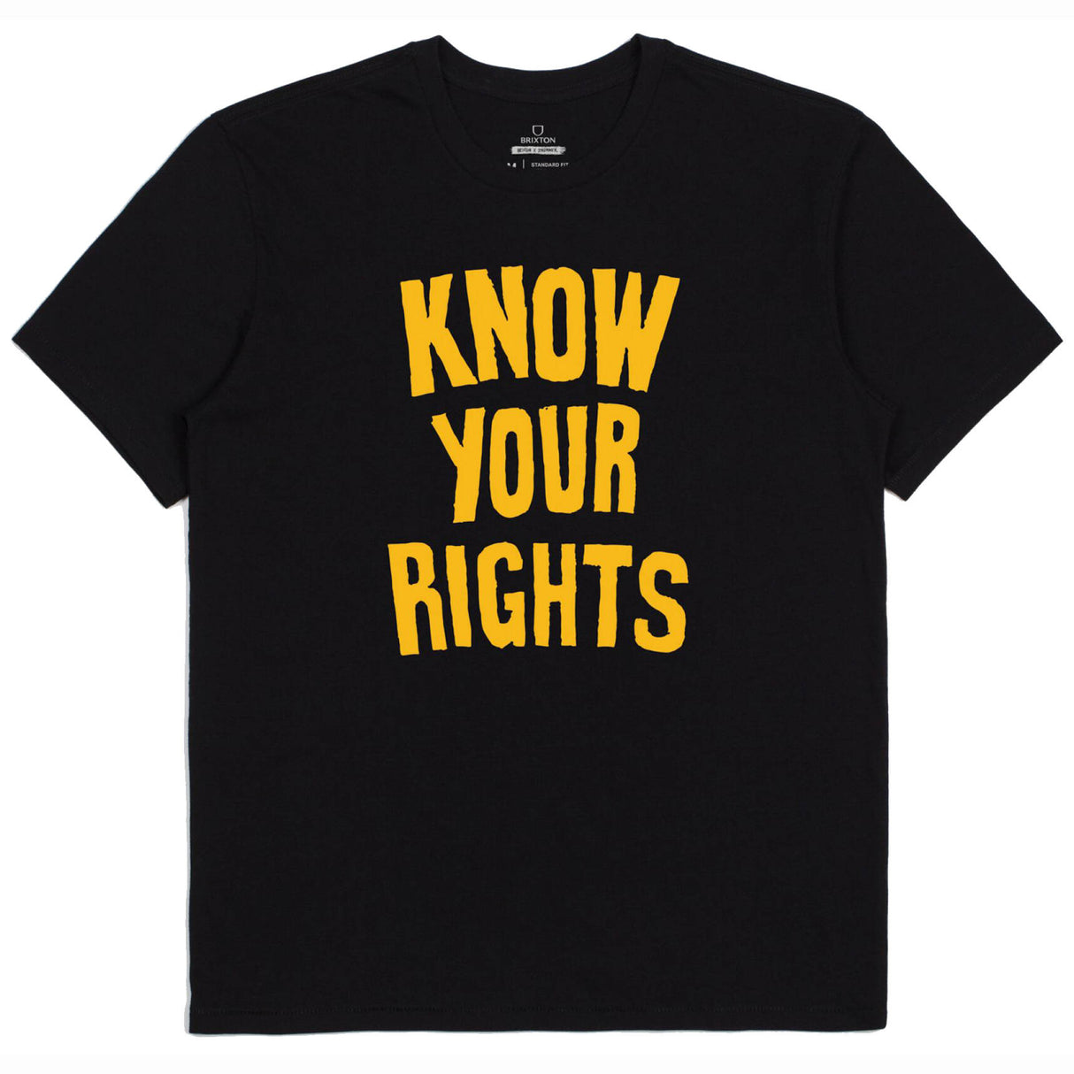 Brixton x Joe Strummer Know Your Rights II T Shirt - Black LRG