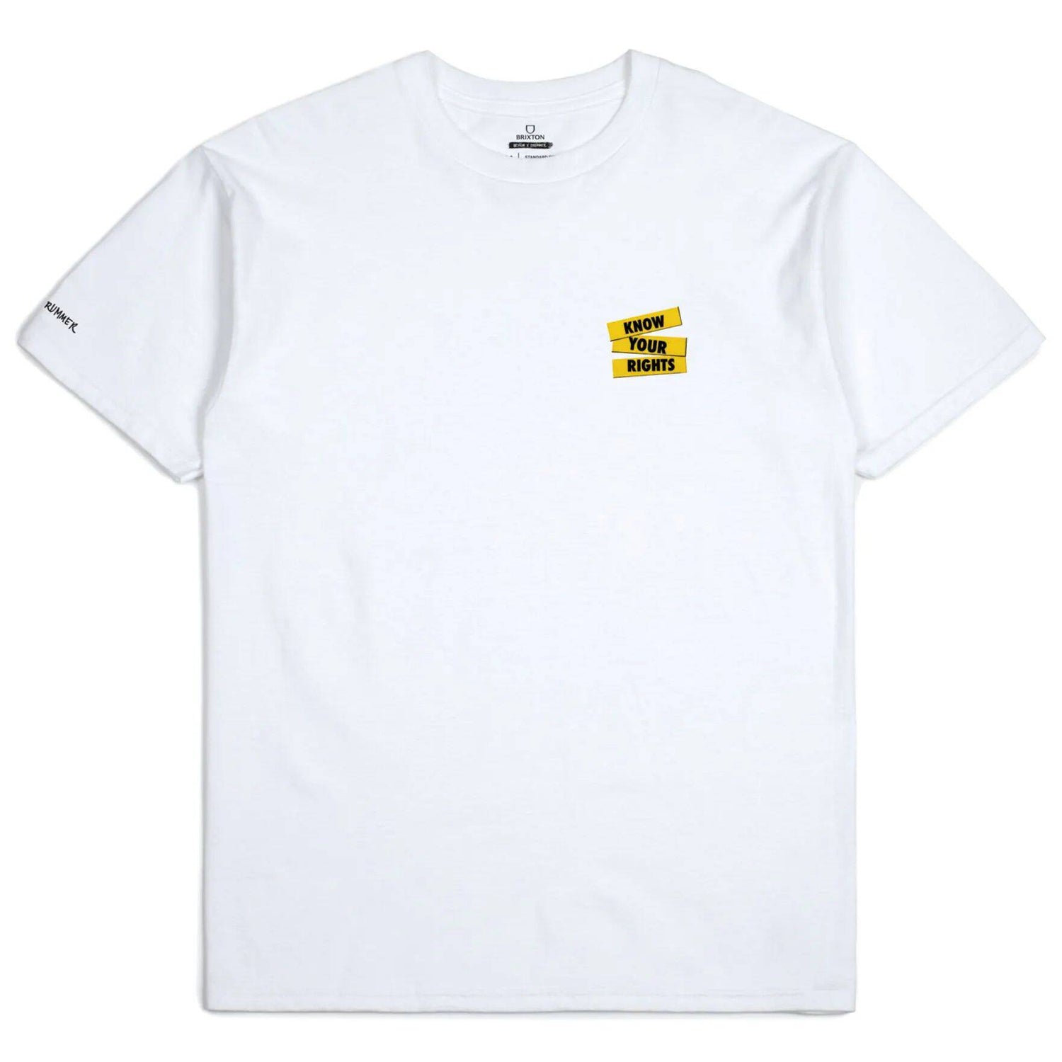 Brixton x Joe Strummer Know Your Rights T Shirt - White