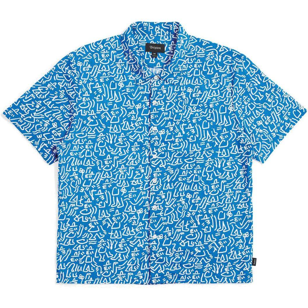 Brixton Lovitz Woven Shirt - Royal/White
