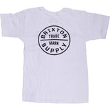 Brixton Oath T Shirt - White/Black