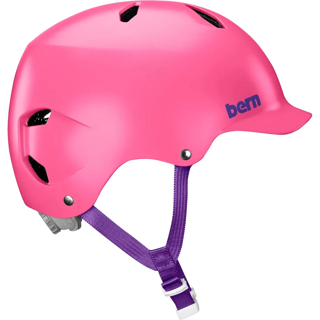 Bern Bandito EPS Junior Helmet - Satin Pink