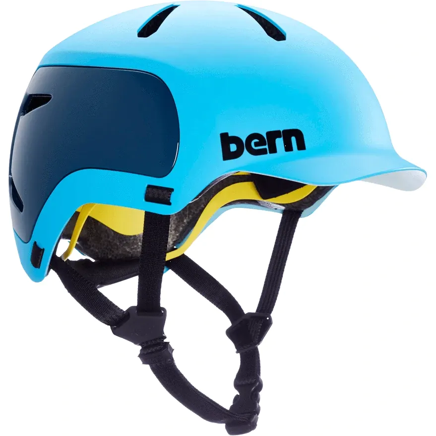 Bern Watts 2.0 Bike Helmet - Matte Ocean Blue