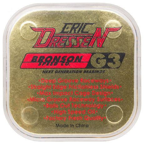 Bronson Speed Co. Eric Dressen Pro G3 Skateboard Bearings (Pack of 8)