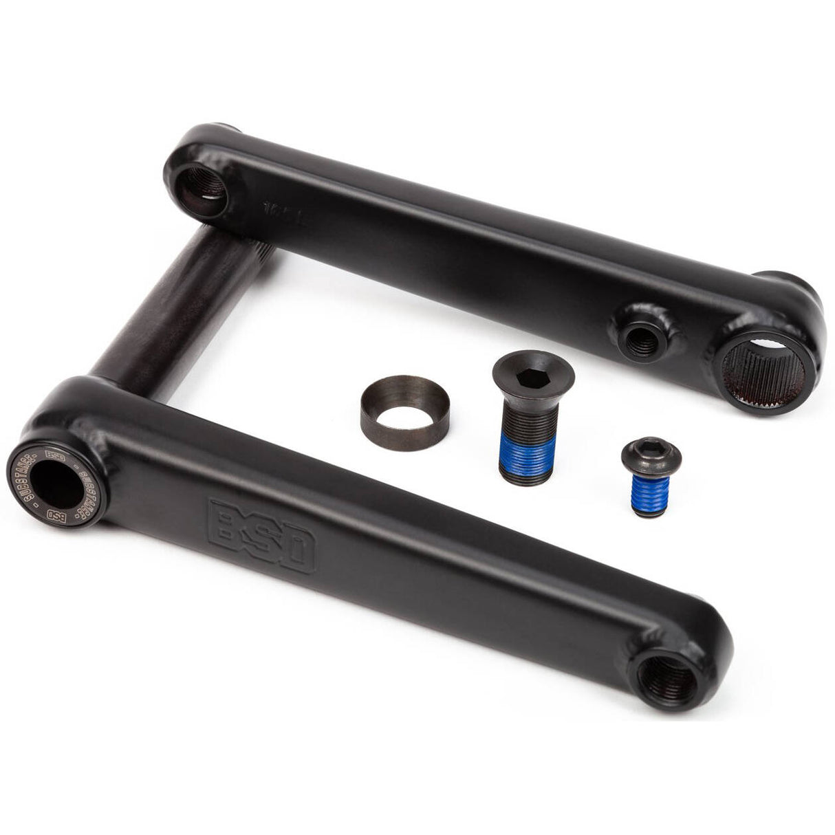 BSD Substance 175mm BMX Cranks - Flat Black
