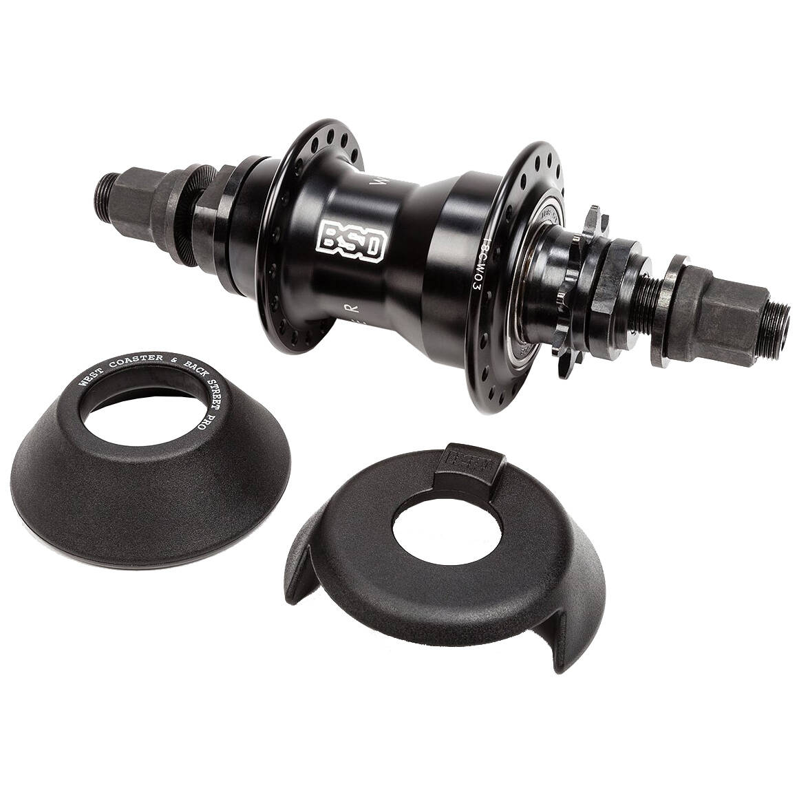 BSD West Coaster V2 RHD BMX Hub - Black