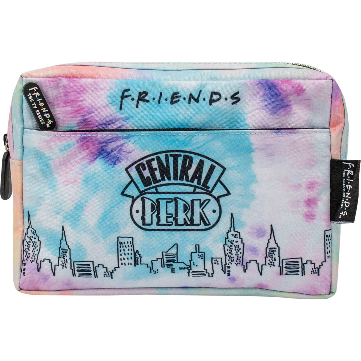 Friends Multi Pocket Pencil Case - Purple Tie Dye