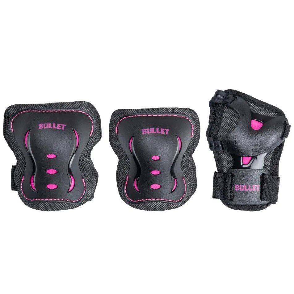 Bullet Blast V2 Junior Triple Pad Set - Black/Pink