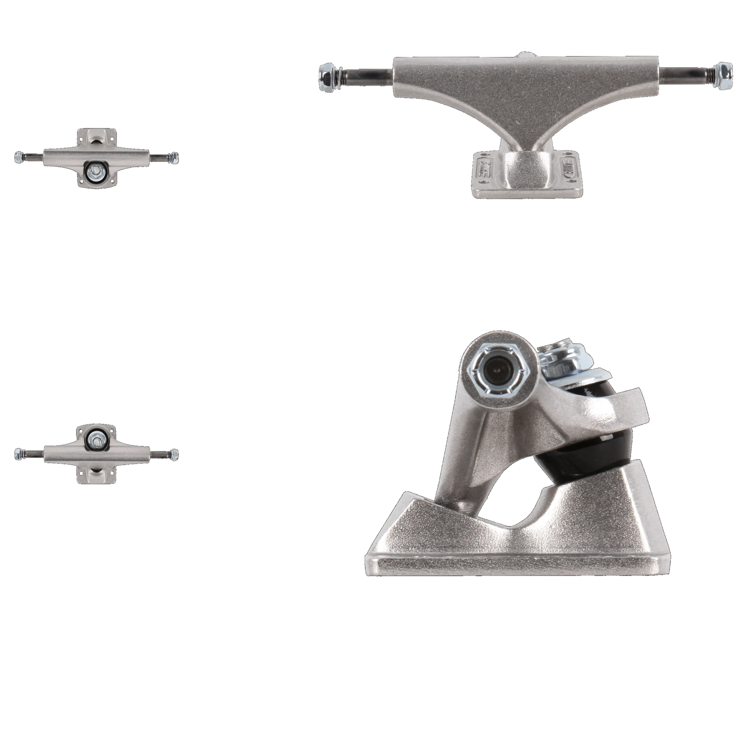 Bullet Skateboard Trucks - Silver 140mm