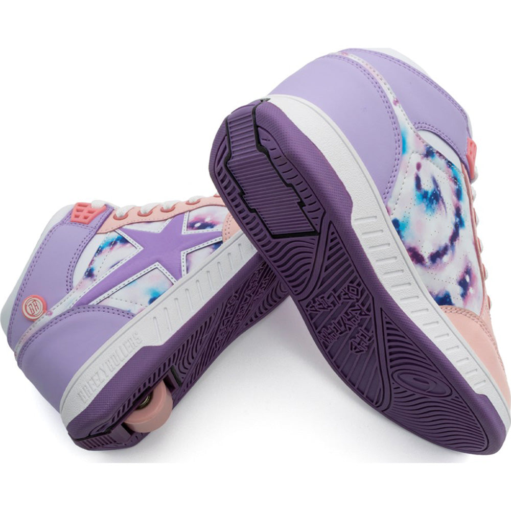 Breezy Rollers Skater - White/Purple/Pink