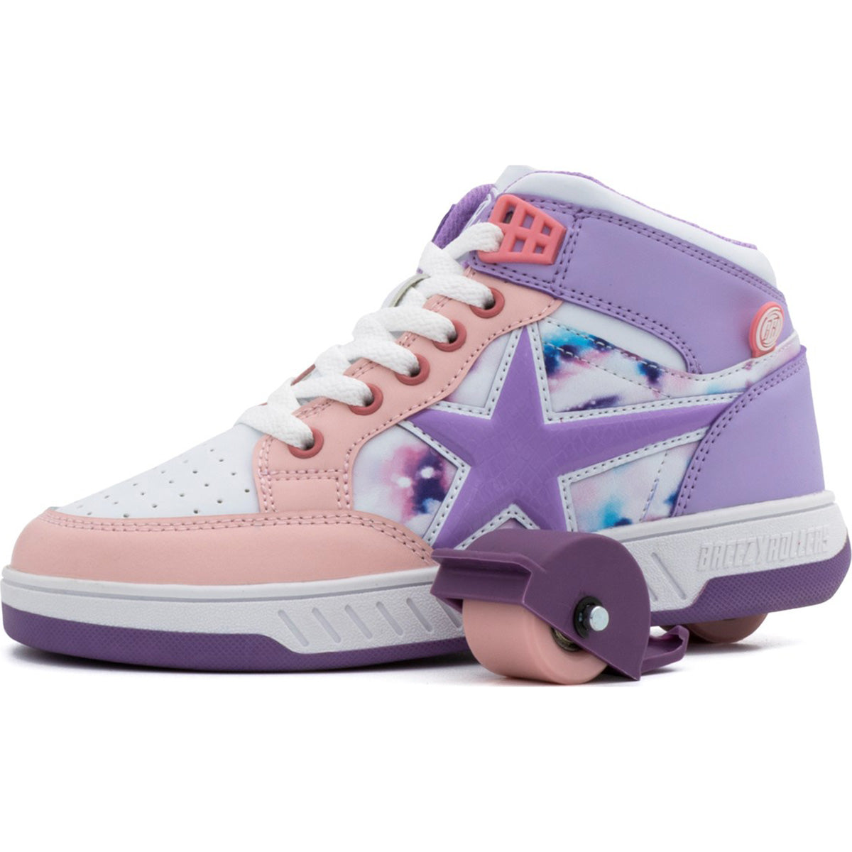 Breezy Rollers Skater - White/Purple/Pink