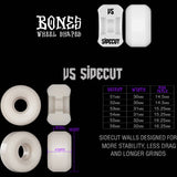 Bones OG 100's #4 V5 Sidecut Skateboard Wheels - Black 52mm