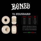 Bones Pushing Up Daisies Skateboard Wheels - White 53mm
