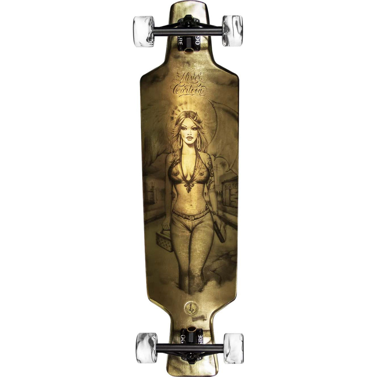 California Locos Angel Drop Through Complete Longboard - 36.5"