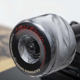 California Locos Swirl Ink Skateboard Wheels - Black/Grey 60mm