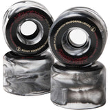 California Locos Swirl Ink Skateboard Wheels - Black/Grey 62mm