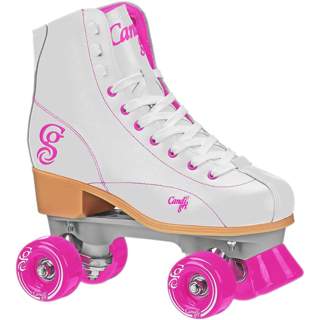 Candi Girl Sabina Quad Roller Skates - White/Pink
