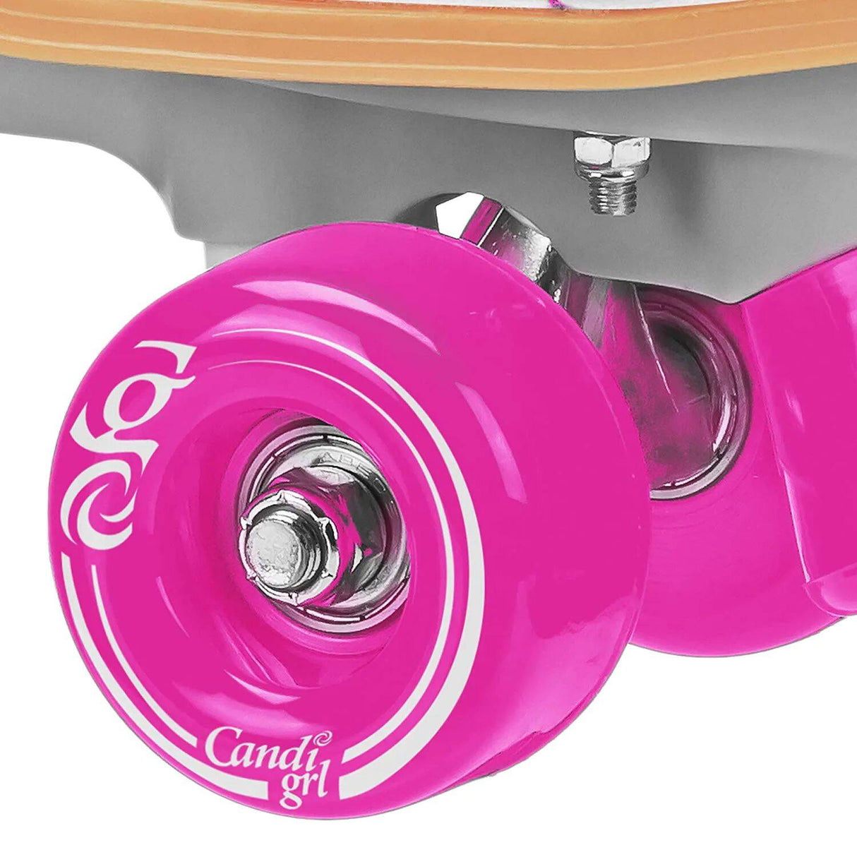Candi Girl Sabina Quad Roller Skates - White/Pink