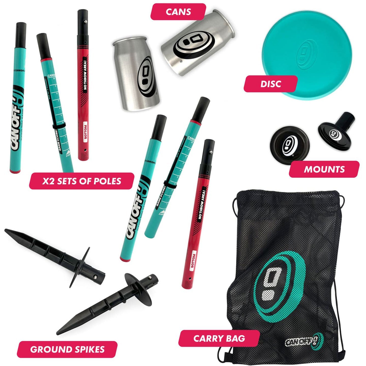Canoff Flying Disc Game - Ground Spike Set