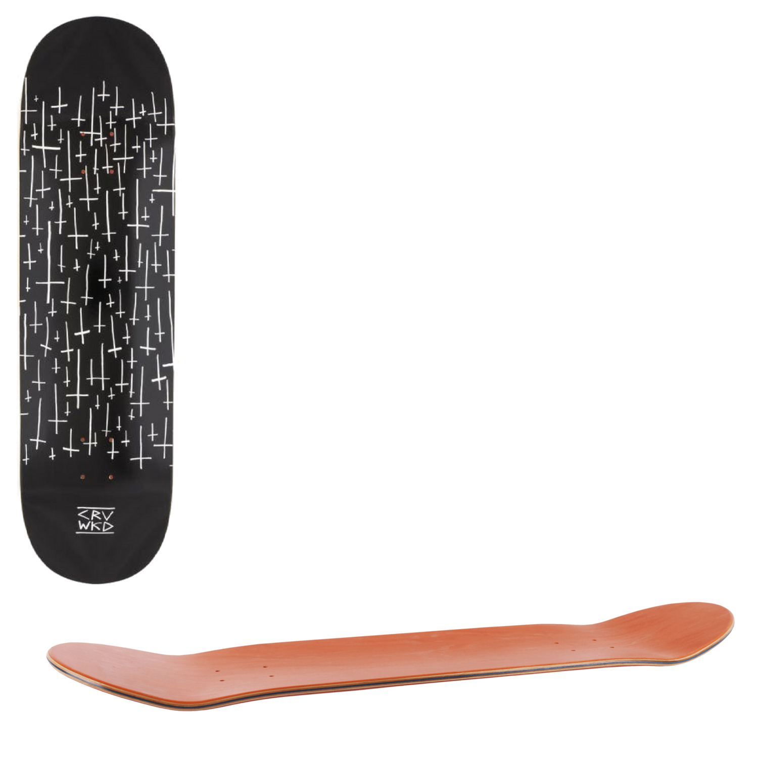 Carve Wicked Team Skateboard Deck - Black 9''
