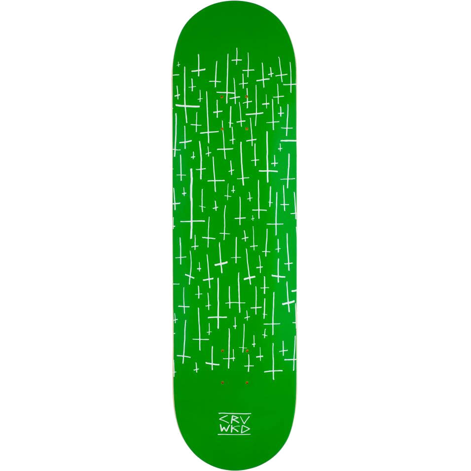 Carve Wicked Team Skateboard Deck - Green 8.25''
