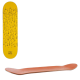 Carve Wicked Team Skateboard Deck - Yellow 8''