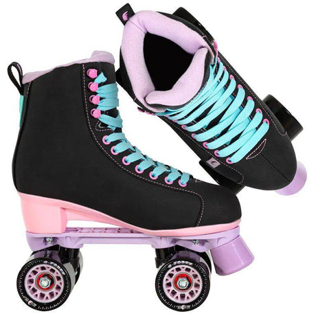 Chaya Melrose Quad Roller Skates - Black/Pink