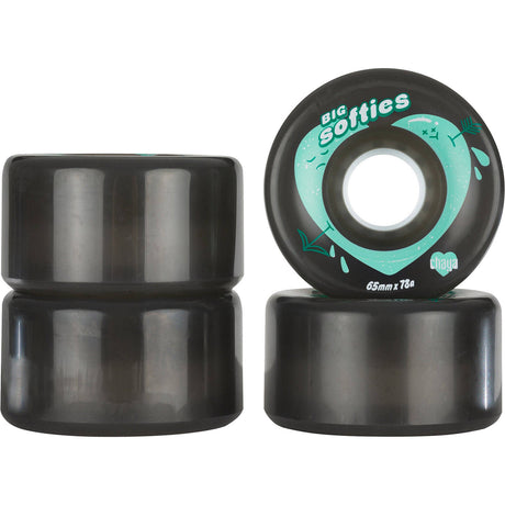 Chaya Big Softie's Quad Roller Skate Wheels 65mm - Clear Black