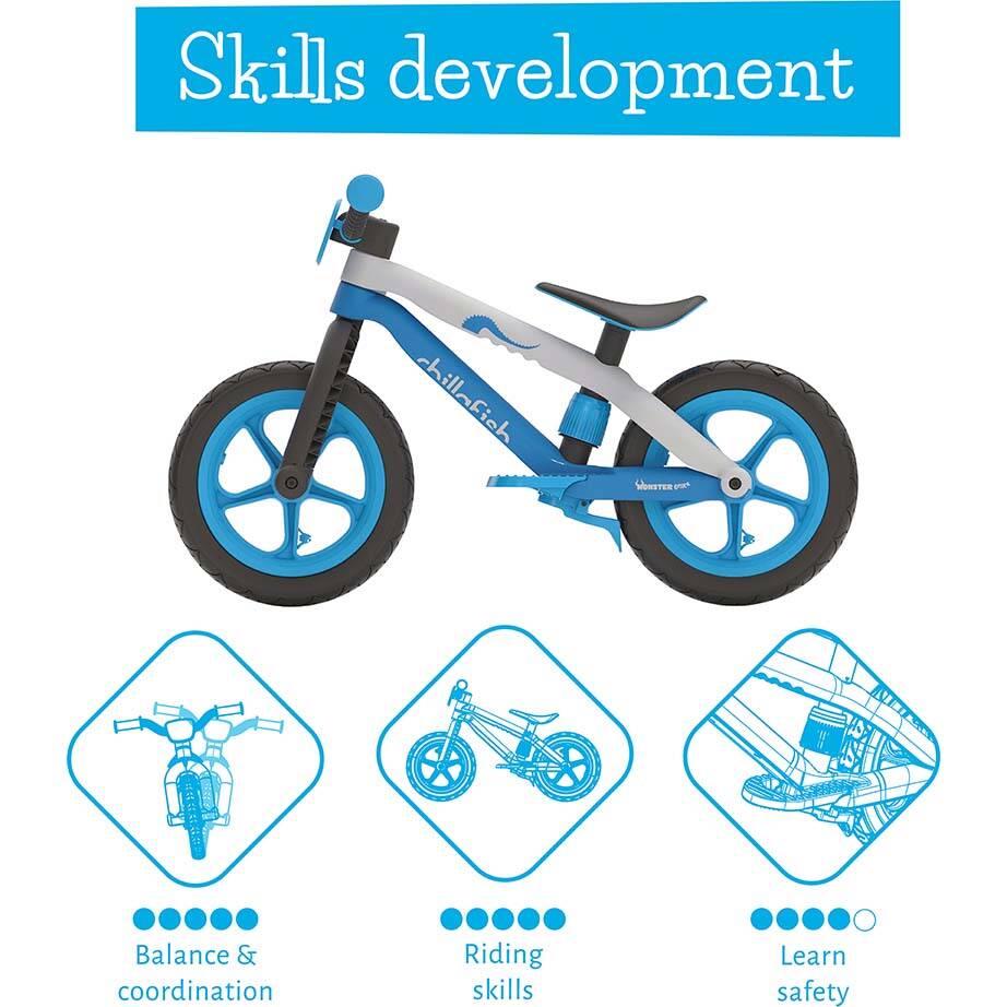 Chillafish BMXie 12" Balance Bike - Blue