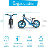 Chillafish BMXie 12" Balance Bike - Blue